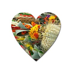 Flower Color Nature Plant Crafts Heart Magnet