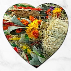 Flower Color Nature Plant Crafts Jigsaw Puzzle (Heart)