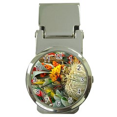 Flower Color Nature Plant Crafts Money Clip Watches