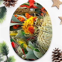 Flower Color Nature Plant Crafts Oval Ornament (Two Sides)