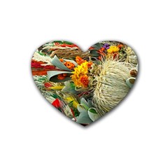 Flower Color Nature Plant Crafts Heart Coaster (4 pack) 