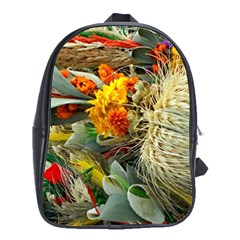 Flower Color Nature Plant Crafts School Bag (large) by Sapixe