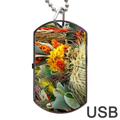 Flower Color Nature Plant Crafts Dog Tag USB Flash (Two Sides)