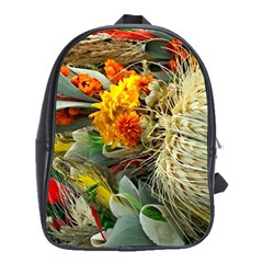 Flower Color Nature Plant Crafts School Bag (XL)