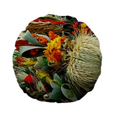 Flower Color Nature Plant Crafts Standard 15  Premium Flano Round Cushions