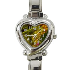 Dragonfly Dragonfly Wing Close Up Heart Italian Charm Watch by Sapixe