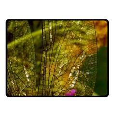 Dragonfly Dragonfly Wing Close Up Fleece Blanket (small) by Sapixe