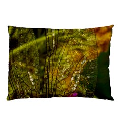 Dragonfly Dragonfly Wing Close Up Pillow Case (two Sides) by Sapixe