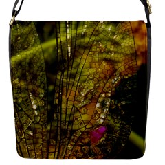 Dragonfly Dragonfly Wing Close Up Flap Closure Messenger Bag (s) by Sapixe