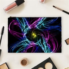 Abstract Art Color Design Lines Cosmetic Bag (large)