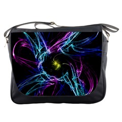 Abstract Art Color Design Lines Messenger Bag by Sapixe