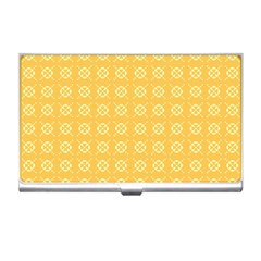 Pattern Background Texture Yellow Business Card Holder by Sapixe