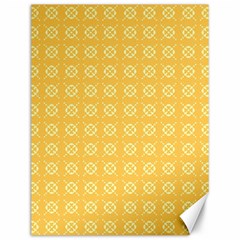 Pattern Background Texture Yellow Canvas 12  X 16 