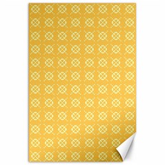 Pattern Background Texture Yellow Canvas 20  X 30  by Sapixe