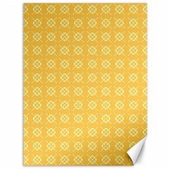 Pattern Background Texture Yellow Canvas 36  X 48  by Sapixe