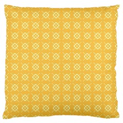 Pattern Background Texture Yellow Large Cushion Case (one Side)