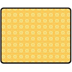 Pattern Background Texture Yellow Double Sided Fleece Blanket (Medium)  58.8 x47.4  Blanket Front