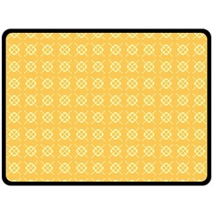 Pattern Background Texture Yellow Double Sided Fleece Blanket (large)  by Sapixe