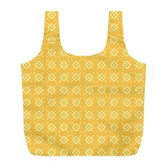 Pattern Background Texture Yellow Full Print Recycle Bag (l) by Sapixe