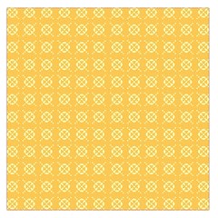 Pattern Background Texture Yellow Large Satin Scarf (square) by Sapixe