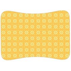 Pattern Background Texture Yellow Velour Seat Head Rest Cushion by Sapixe