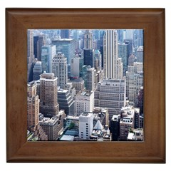 Manhattan New York City Framed Tiles by Sapixe