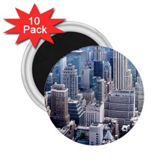 Manhattan New York City 2 25  Magnets (10 Pack)  by Sapixe