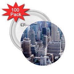 Manhattan New York City 2 25  Buttons (100 Pack)  by Sapixe