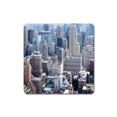 Manhattan New York City Square Magnet by Sapixe