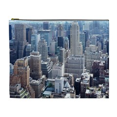 Manhattan New York City Cosmetic Bag (xl) by Sapixe