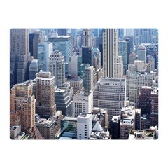 Manhattan New York City Double Sided Flano Blanket (mini)  by Sapixe