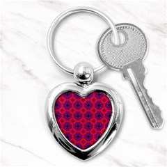 Retro Abstract Boho Unique Key Chains (heart)  by Sapixe