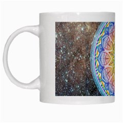 Mandala Cosmos Spirit White Mugs by Sapixe