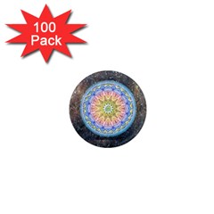 Mandala Cosmos Spirit 1  Mini Magnets (100 Pack)  by Sapixe