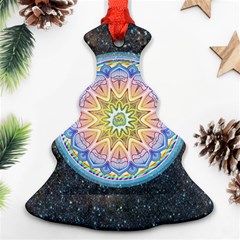 Mandala Cosmos Spirit Christmas Tree Ornament (two Sides) by Sapixe