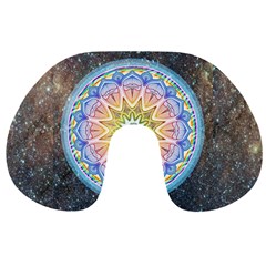 Mandala Cosmos Spirit Travel Neck Pillows by Sapixe