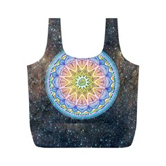 Mandala Cosmos Spirit Full Print Recycle Bag (m) by Sapixe