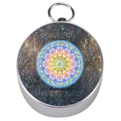 Mandala Cosmos Spirit Silver Compasses by Sapixe