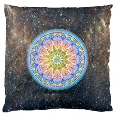 Mandala Cosmos Spirit Standard Flano Cushion Case (one Side) by Sapixe