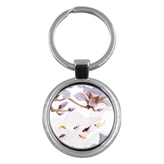 Fishes And Flowers Key Chains (round)  by burpdesignsA