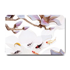 Fishes And Flowers Small Doormat  by burpdesignsA