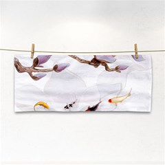 Fishes And Flowers Hand Towel by burpdesignsA