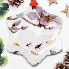 Fishes And Flowers Ornament (snowflake) by burpdesignsA