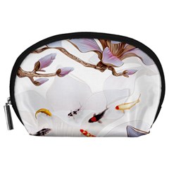 Fishes And Flowers Accessory Pouch (large) by burpdesignsA