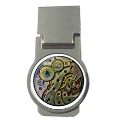  Clock Steampunk Gear  Money Clips (round)  by burpdesignsA