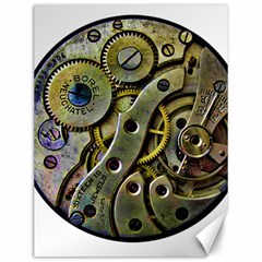  Clock Steampunk Gear  Canvas 12  X 16  by burpdesignsA