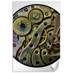  Clock Steampunk Gear  Canvas 24  X 36  by burpdesignsA