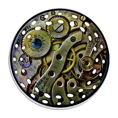  Clock Steampunk Gear  Ornament (round Filigree)