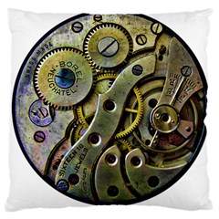  Clock Steampunk Gear  Large Cushion Case (one Side) by burpdesignsA