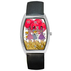 Girl Power Barrel Style Metal Watch by burpdesignsA